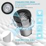 Spin Dryer 4kg by Umelome, Energy&Power Saving Spinner 2800 RPM Clothes Dryer, Energy Efficiency Class: A+++, Gravity Drain dryer, Silvery Image 4