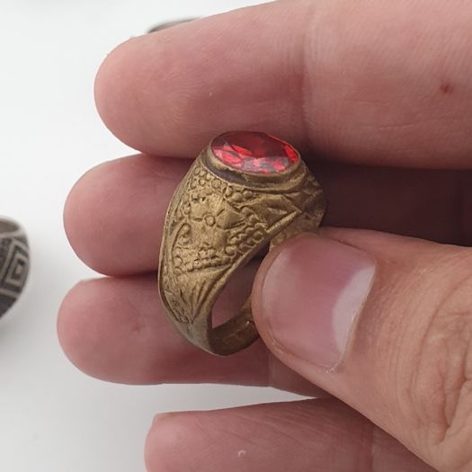 Antique Heritage Ring Collection 15 Rustic Brass Jewellery Pieces