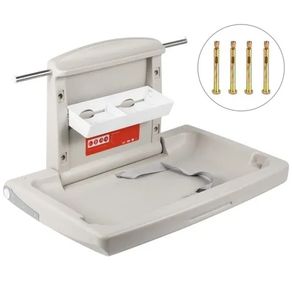 85 x 57 x 47 cm Horizontal Baby Changing Table Wall-mounted Baby Diaper Changing Station Vertical Fold Down Baby Changing Table