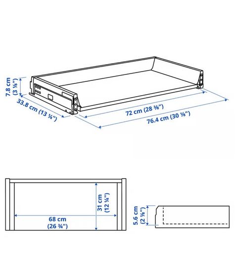 Ikea Ekestad Kitchen Doors & Maximera Drawers