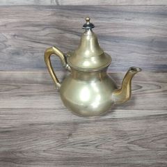 vintage moroccon brass tea pot