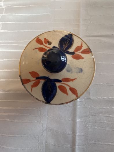 genuine antique Art Deco paneled ceramic teapot