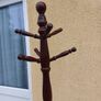 Vintage Mahogany Barley Twist Coat Hanger Image 5