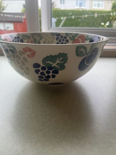 Vintage 2 Large Pottery Bowls as New