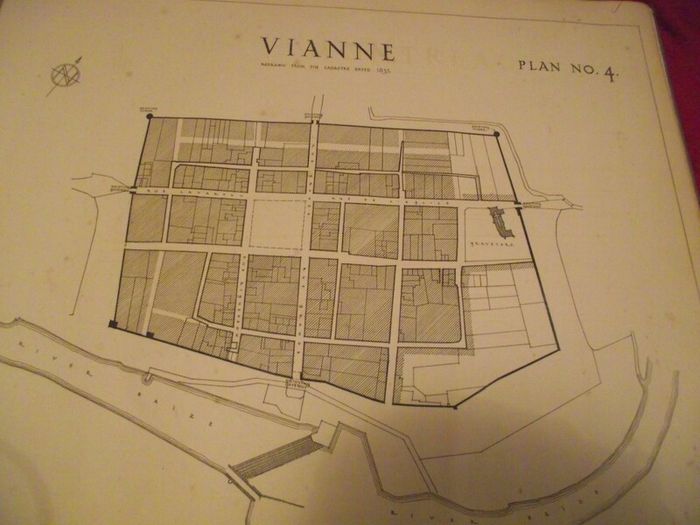 8 X 19th Century French walled city plans - 1816 to 1845