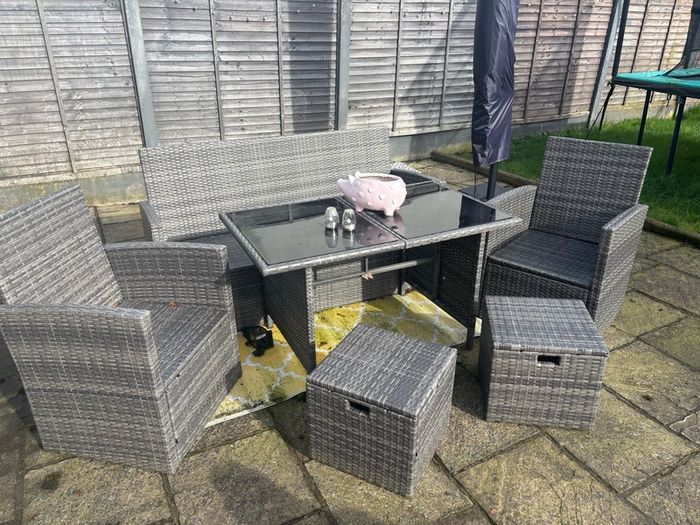 Rattan Table & Chairs