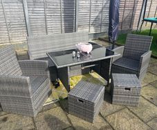 Rattan Table & Chairs