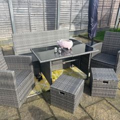 Rattan Table & Chairs