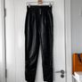 Boohoo Leather Trousers Image 3