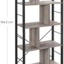 New 4 Tier Industrial Bookcase (Greige) FREE P&P Image 6