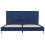 Bed Frame Blue Fabric 135x190 cm Image 3
