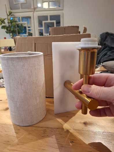 Gold/Brass Wall light BRAND NEW
