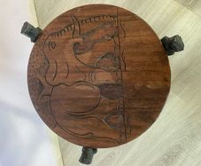 wooden carved table
