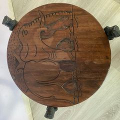 wooden carved table