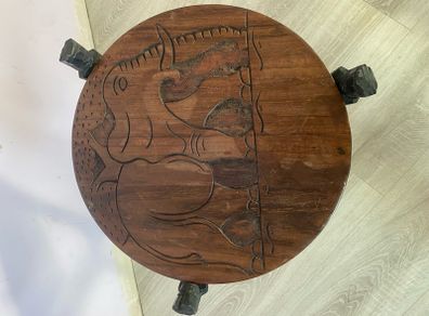 wooden carved table