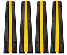 Rubber Cable Protector Ramps Heavy Duty 18000Lbs Load Capacity