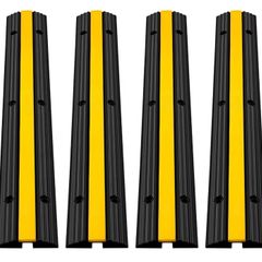 Rubber Cable Protector Ramps Heavy Duty 18000Lbs Load Capacity
