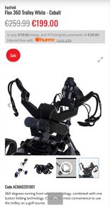 Fastfold Golf Trolley