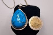 sterling silver turquoise necklace