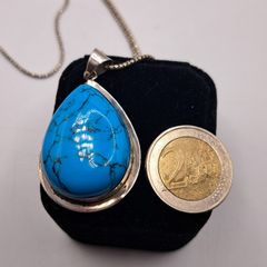 sterling silver turquoise necklace