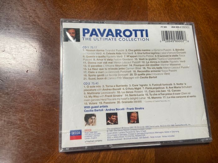 Pavarotti The Ultimate Collection Double CD NEW/SEALED