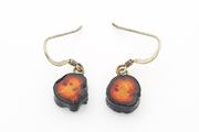 Heathergems Sterling Silver Earrings &amp; Natural Heather In Original Box