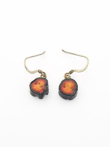 Heathergems Sterling Silver Earrings & Natural Heather In Original Box