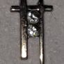 Vintage Gemset Hallmarked Gold/Silver Earring Image 5