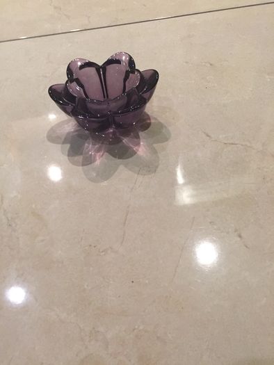 Pretty purple tee light holder