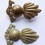 Original WW1 British Army Engineers Metal Uniform Collar Dogs Image 2