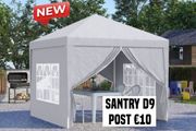 3x3m Popup Gazebo Marquee Party Tent Pavilion White with 4 Sides
