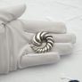 Vintage 925 Sterling Silver Swirl Brooch, Birmingham 1994 Image 10