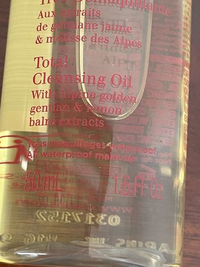 Clarins Total Cleansing oil 50ml - new