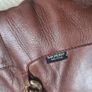 Marco Moreo size 40.5 knee high boots. Beautiful brown leather with gold chain detail. Wedge heel. Stunning g boots and very comfortable. Image 3