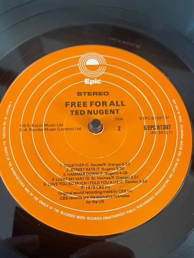Ted Nugent - Free For All (featuring Meat Loaf on vocals)