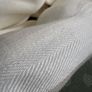 11 metres of 100% linen double width or 22metres of single width  herringbone stripe fabric Image 9
