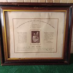 Vintage Reglious Plaque  1958