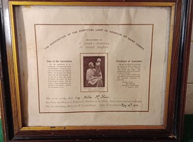 Vintage Reglious Plaque  1958