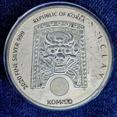 South Korea Silver Komsco 1 Oz 1 Clay ZI Sin Rattus coin