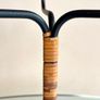 Laurids Lonborg 3 Arm Candle Holder, Rattan & Metal, Danish Mid-Century Image 7