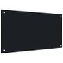 Kitchen Backsplash Black 90x50 cm Tempered Glass Image 2
