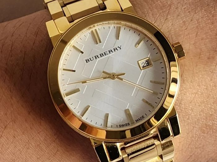 Burberry BU9003 The City Gold Tone Watch