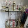 Gold Mirrored Bar Cart Image 4