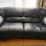 Italian leather 3 seater good condition Image 2
