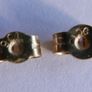 Vintage Solid 9ct Yellow Gold 375 Knot  Stud Earrings,  0,6g Image 7