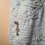womens D&G Dolce and Gabanna millionaire trousers pants leggings Size small  W 29 L 32 gold print and embellishments Image 5