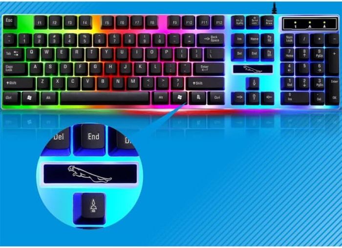 Wired Gaming Keyboard and Mouse Set with Led Backlight Ergonomic Design Liquid-Resistant Keyboard for Comfortable Long-Term Use
