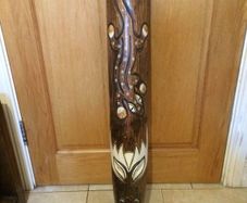 Handmade Tuniasa wooden wall face mask free postage
