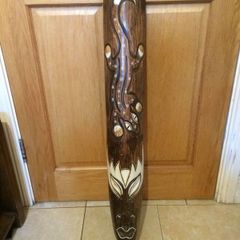 Handmade Tuniasa wooden wall face mask free postage