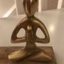 Gold Yoga statue and Amethyst Tree of Life Image 2